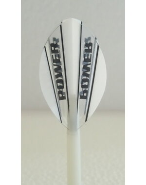 McCoy Darts McCoy Power Max Pear Transparent White and Clear Dart Flight