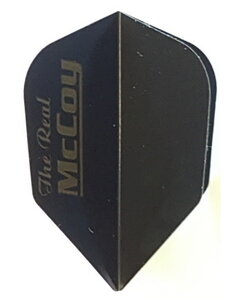 McCoy Darts McCoy Xtra Strong Standard Black with Gold Text The Real McCoy Dart Flight