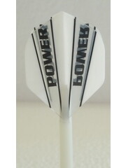McCoy Darts McCoy Power Max Standard Transparent White and Clear Dart Flight