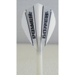 McCoy Darts McCoy Power Max Kite Transparent White and Clear Dart Flight
