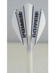 McCoy Darts McCoy Power Max Kite Transparent White and Clear Dart Flight