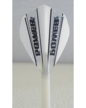 McCoy Darts McCoy Power Max Kite Transparent White and Clear Dart Flight