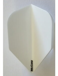 McCoy Darts McCoy Xtra Strong Standard Solid White Dart Flight