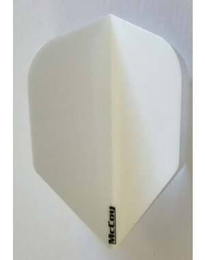 McCoy Darts McCoy Xtra Strong Standard Solid White Dart Flight