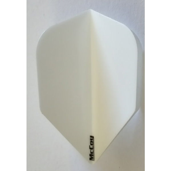 McCoy Darts McCoy Xtra Strong Standard Solid White Dart Flight