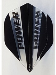McCoy Darts McCoy Power Max Standard Transparent Black and Clear Dart Flight