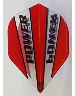 McCoy Darts McCoy Power Max Standard Transparent Red and Clear Dart Flight