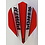 McCoy Darts McCoy Power Max Standard Transparent Red and Clear Dart Flight