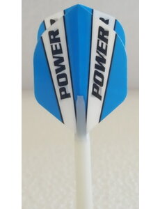McCoy Darts McCoy Power Max Standard Solid Blue and White Dart Flight