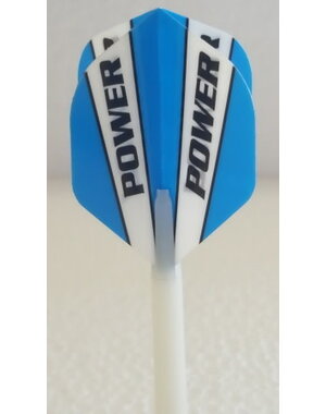 McCoy Darts McCoy Power Max Standard Solid Blue and White Dart Flight