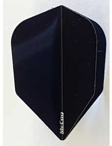 McCoy Darts McCoy Xtra Strong Standard Solid Black Dart Flight