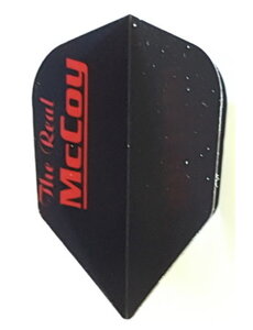 McCoy Darts McCoy Xtra Strong Standard Black and Red The Real McCoy Dart Flight