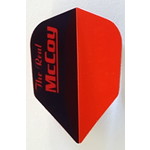 McCoy Darts McCoy Xtra Strong Standard 2 Tone Black and Red The Real McCoy Dart Flight