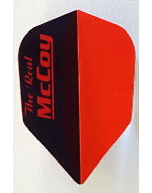 McCoy Darts McCoy Xtra Strong Standard 2 Tone Black and Red The Real McCoy Dart Flight