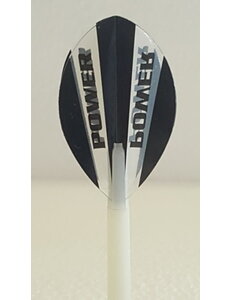 McCoy Darts McCoy Power Max Pear Transparent Black and Clear Dart Flight