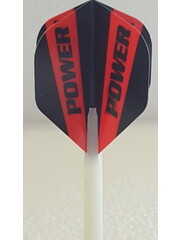McCoy Darts McCoy Power Max Standard Solid Black and Red Dart Flight