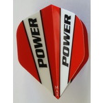 McCoy Darts McCoy Power Max Standard Solid Red and White Dart Flight