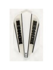 McCoy Darts McCoy Power Max Slim Transparent White and Clear Dart Flight
