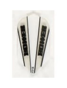McCoy Darts McCoy Power Max Slim Transparent White and Clear Dart Flight