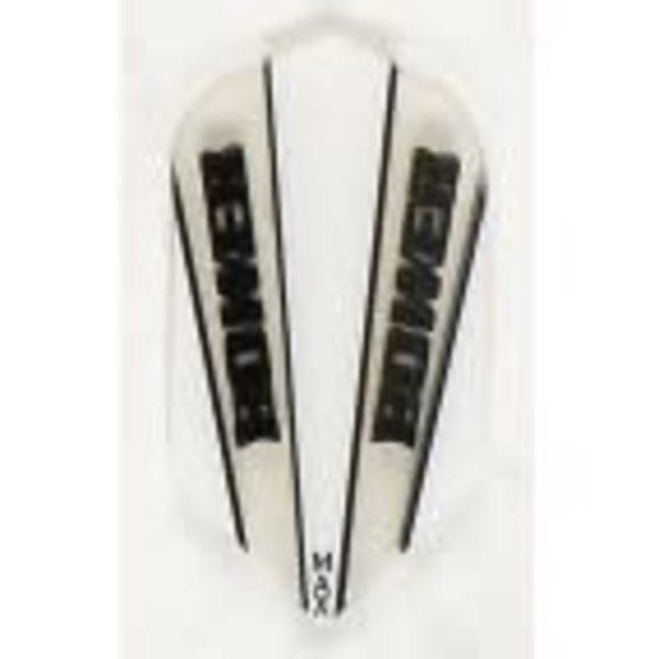 McCoy Darts McCoy Power Max Slim Transparent White and Clear Dart Flight