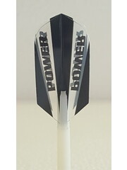 McCoy Darts McCoy Power Max Slim Transparent Black and Clear Dart Flight