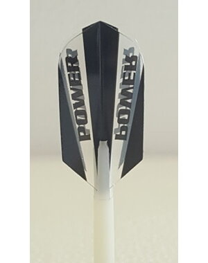 McCoy Darts McCoy Power Max Slim Transparent Black and Clear Dart Flight