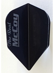 McCoy Darts McCoy Xtra Strong Standard Black with Silver Text The Real McCoy Dart Flight