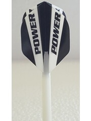 McCoy Darts McCoy Power Max Standard Solid Black and White Dart Flight