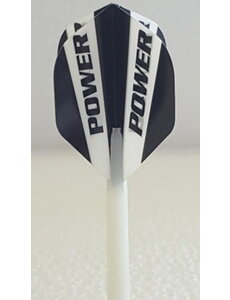 McCoy Darts McCoy Power Max Standard Solid Black and White Dart Flight