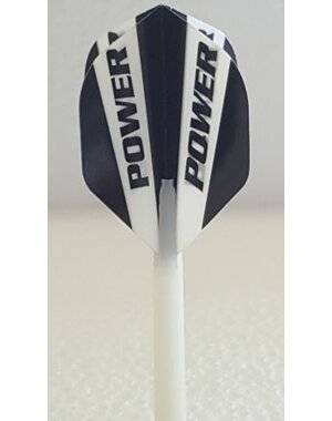 McCoy Darts McCoy Power Max Standard Solid Black and White Dart Flight