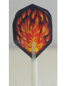 McCoy Darts McCoy Power Max Standard Solid Flames on Fire Dart Flight