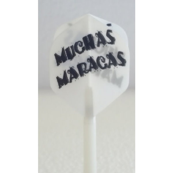 McCoy Darts McCoy Power Max Standard Solid White Muchas Maracas Dart Flight