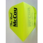McCoy Darts McCoy Xtra Strong Standard Fluro Yellow with Black Text The Real McCoy Dart Flight