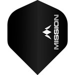 Mission Darts Mission Logo No2 Black Grey Standard Dart Flights