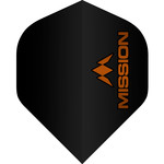 Mission Darts Mission Logo No2 Black Orange Standard Dart Flights