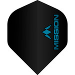 Mission Darts Mission Logo No2 Black Blue Standard Dart Flights