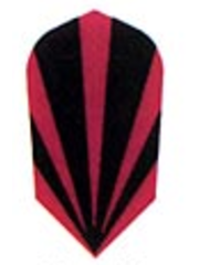 Nylon Black and Red Stripe Slim Nylon Dart Flight