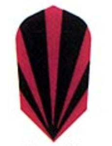 Nylon Black and Red Stripe Slim Nylon Dart Flight