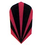 Nylon Black and Red Stripe Slim Nylon Dart Flight