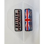 PENTATHLON Pentathlon British Flag Clear Standard Dart Flights