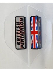 PENTATHLON Pentathlon British Flag Clear Standard Dart Flights