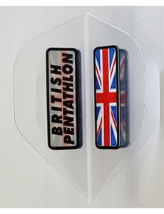 PENTATHLON Pentathlon British Flag Clear Standard Dart Flights
