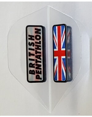 PENTATHLON Pentathlon British Flag Clear Standard Dart Flights