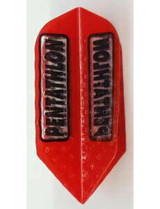 PENTATHLON Pentathlon Red Slim Dimplex 100 Micron Thick Dart Flights
