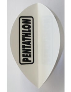 PENTATHLON Pentathlon Solid White Pear Dart Flights