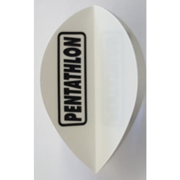 PENTATHLON Pentathlon Solid White Pear Dart Flights