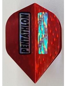 PENTATHLON Pentathlon Red Silver Standard Dart Flights