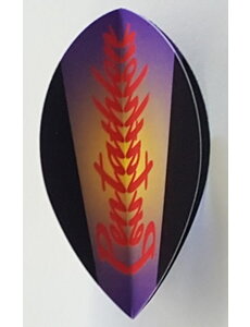 PENTATHLON Pentathlon Multi Color Scroll Pear Dart Flights