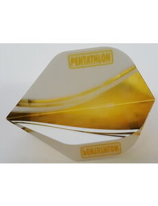 PENTATHLON Pentathlon Vizion Swirl Yellow Standard Dart Flights