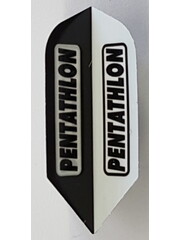 PENTATHLON Pentathlon Black and White Slim Dart Flights